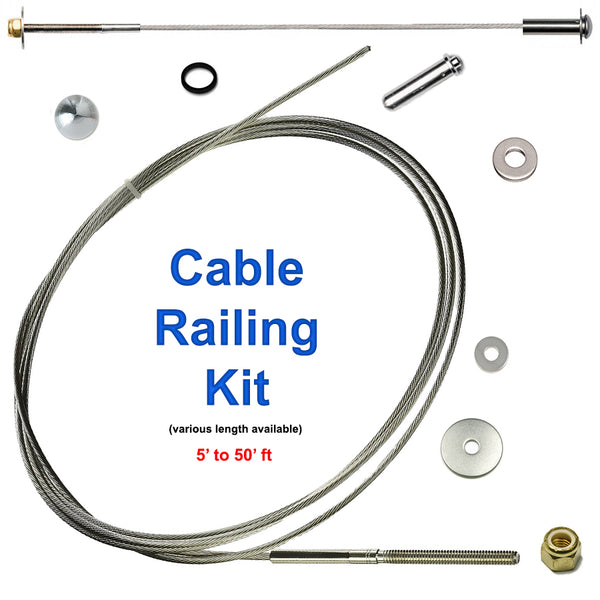 Stainless Steel Cable Railing Kit - Affordable Stair Parts