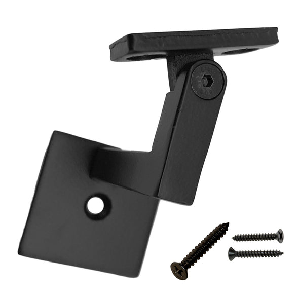 Modern Heavy-Duty Wall-Rail Bracket (Satin Black) - Affordable Stair ...