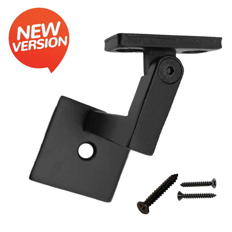 Modern Heavy-Duty Wall-Rail Bracket (Satin Black) - Affordable Stair ...