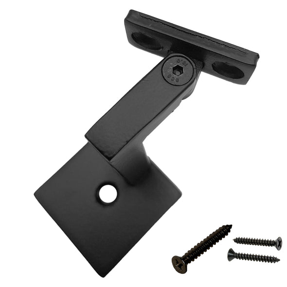 Modern Heavy-Duty Wall-Rail Bracket (Satin Black) - Affordable Stair ...